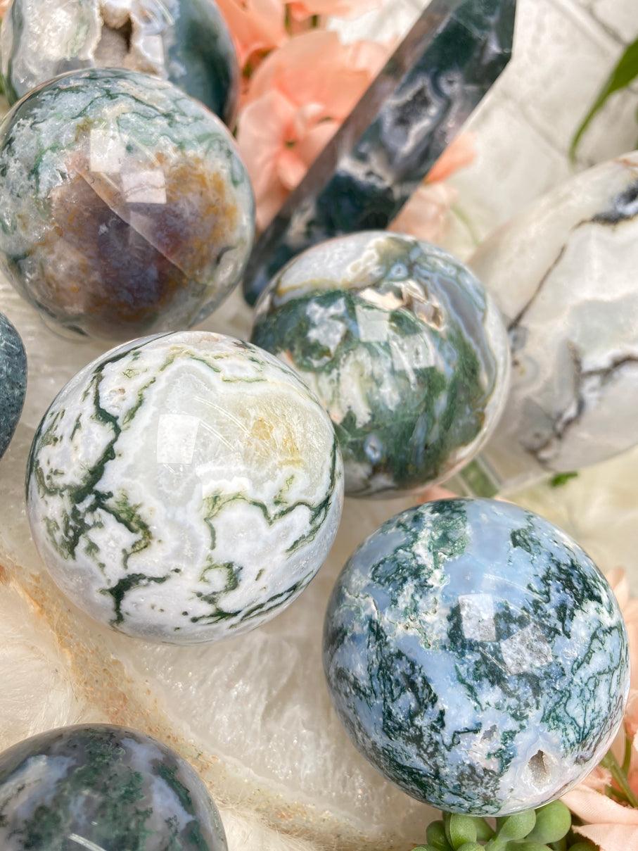 blue-white-moss-agate-spheres