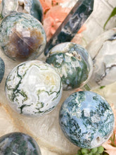 Load image into Gallery: Contempo Crystals - blue-white-moss-agate-spheres - Image 4