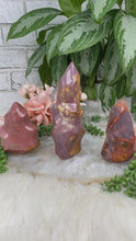 Load image into Gallery: Contempo Crystals - Pink-Polychrome-Jasper-Flame-Crystals for sale - Image 2