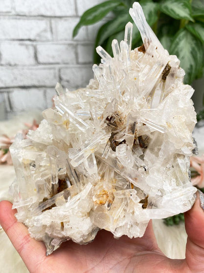 colombian-quartz-cluster-with-limonite