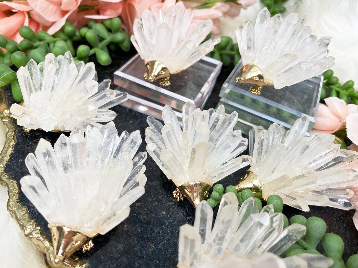 crystal-hedgehogs-with-gold-metal
