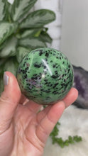 Load image into Gallery: Contempo Crystals - Absolutely beautiful Ruby Zoisite crystal spheres video - Image 2