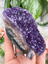 Load image into Gallery: Contempo Crystals - deep-purple-banded-amethyst-cluster - Image 9