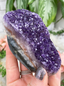 Contempo Crystals - deep-purple-banded-amethyst-cluster - Image 8