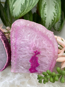 Contempo Crystals - dyed-pink-quartz-geode-candle-holders - Image 7