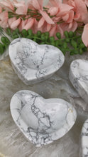 Load image into Gallery: Contempo Crystals - Small-White-Howlite-Heart-Dish-Video - Image 2