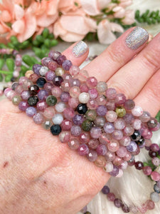 Contempo Crystals - faceted-bead-multi-color-tourmaline-bracelet - Image 3
