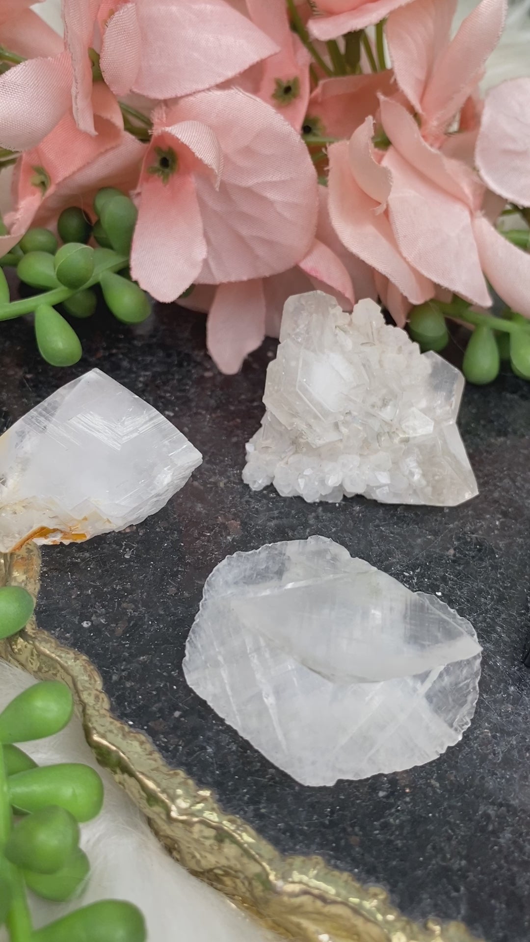 Small White Calcite Specimens