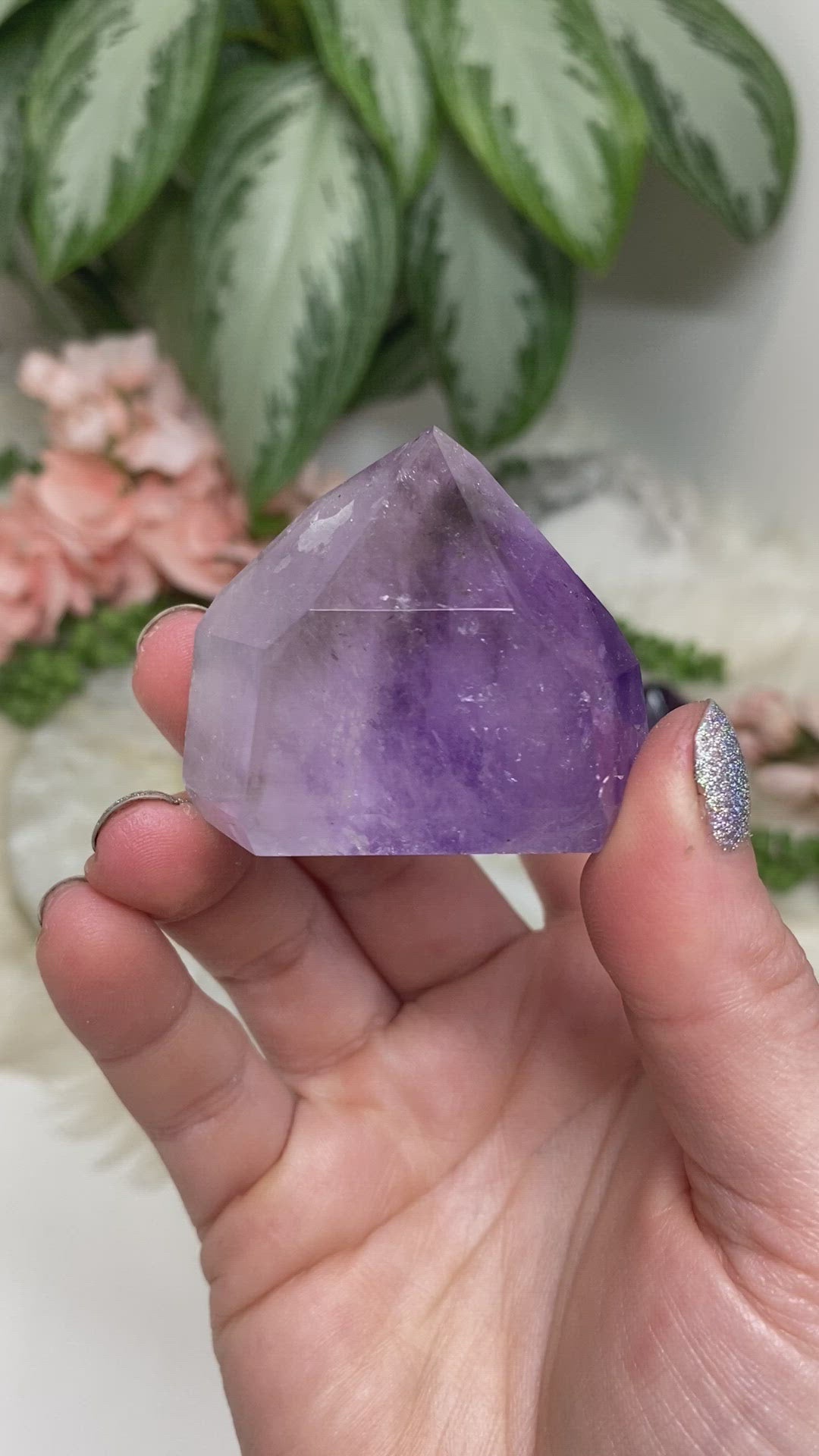 Phantom amethyst points from contempo crystals video