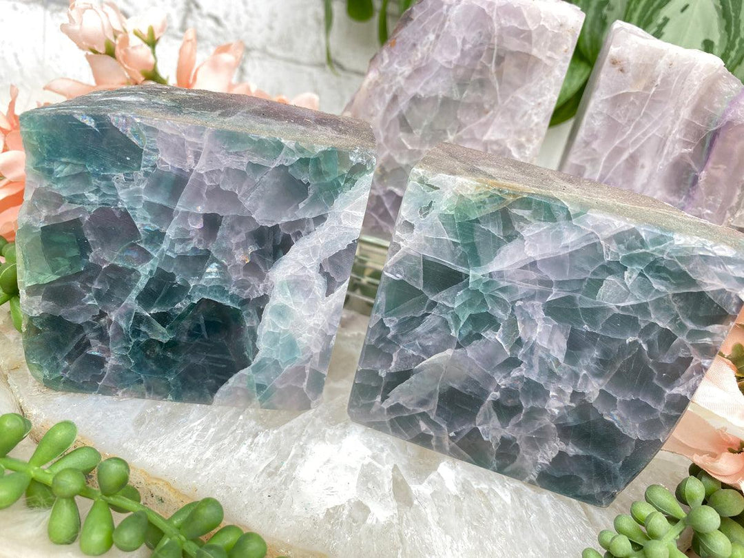 Contempo Crystals - fluorite-bookend-sets - Image 1