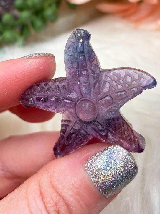 fluorite-starfish-pendant