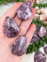 Load image into Gallery: Contempo Crystals - geometric-lepidolite-pendant - Image 3