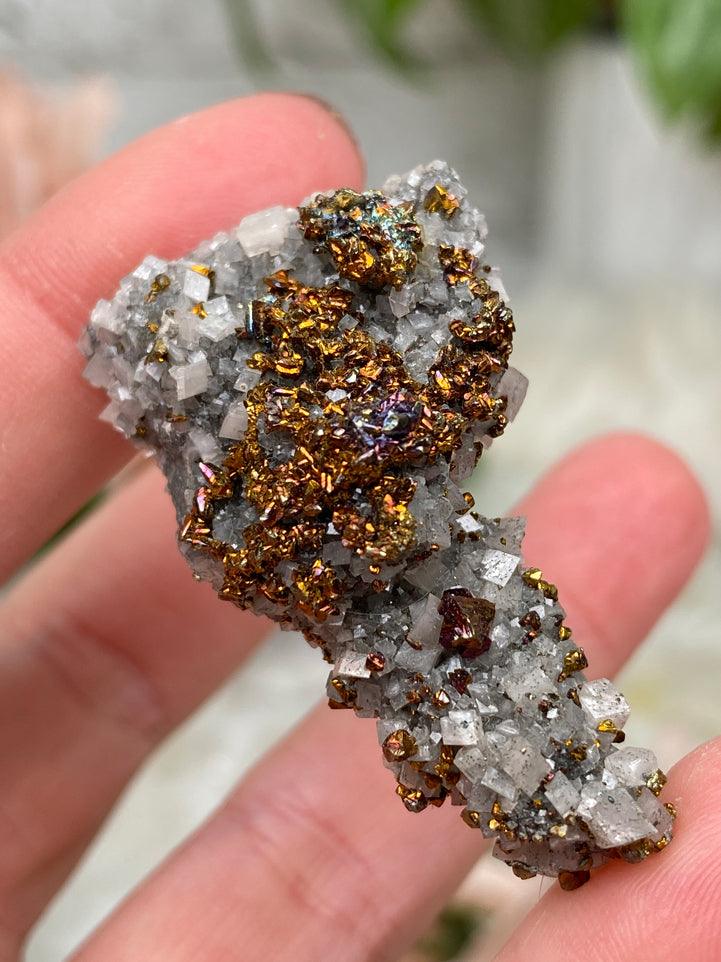 gray-dolomite-orange-chalcopyrite