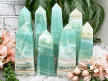 Load image into Gallery: Contempo Crystals - green-calcite-obelisks - Image 3