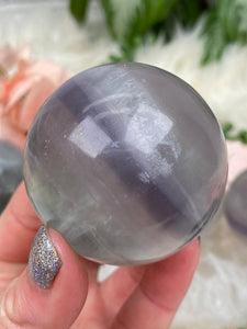 Contempo Crystals - green-purple-brazil-fluorite-sphere - Image 11