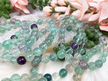 Load image into Gallery: Contempo Crystals -    green-purple-fluorite-bracelet - Image 5