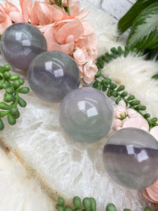 Contempo Crystals - green-purple-fluorite-spheres-from-brazil - Image 2