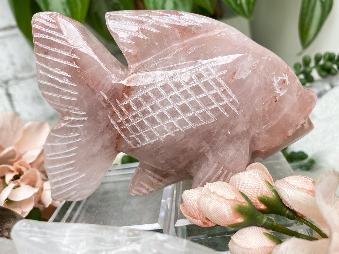 hematite-rose-quartz-fish