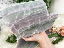 Load image into Gallery: Contempo Crystals - large-green-purple-fluorite-crystal-slabs - Image 4
