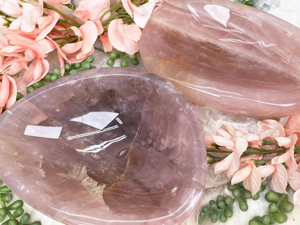 Contempo Crystals -    large-rose-quartz-bowls-from-madagascar - Image 1