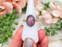Load image into Gallery: Contempo Crystals - lepidolite-pink-tourmaline-silver-ring - Image 3
