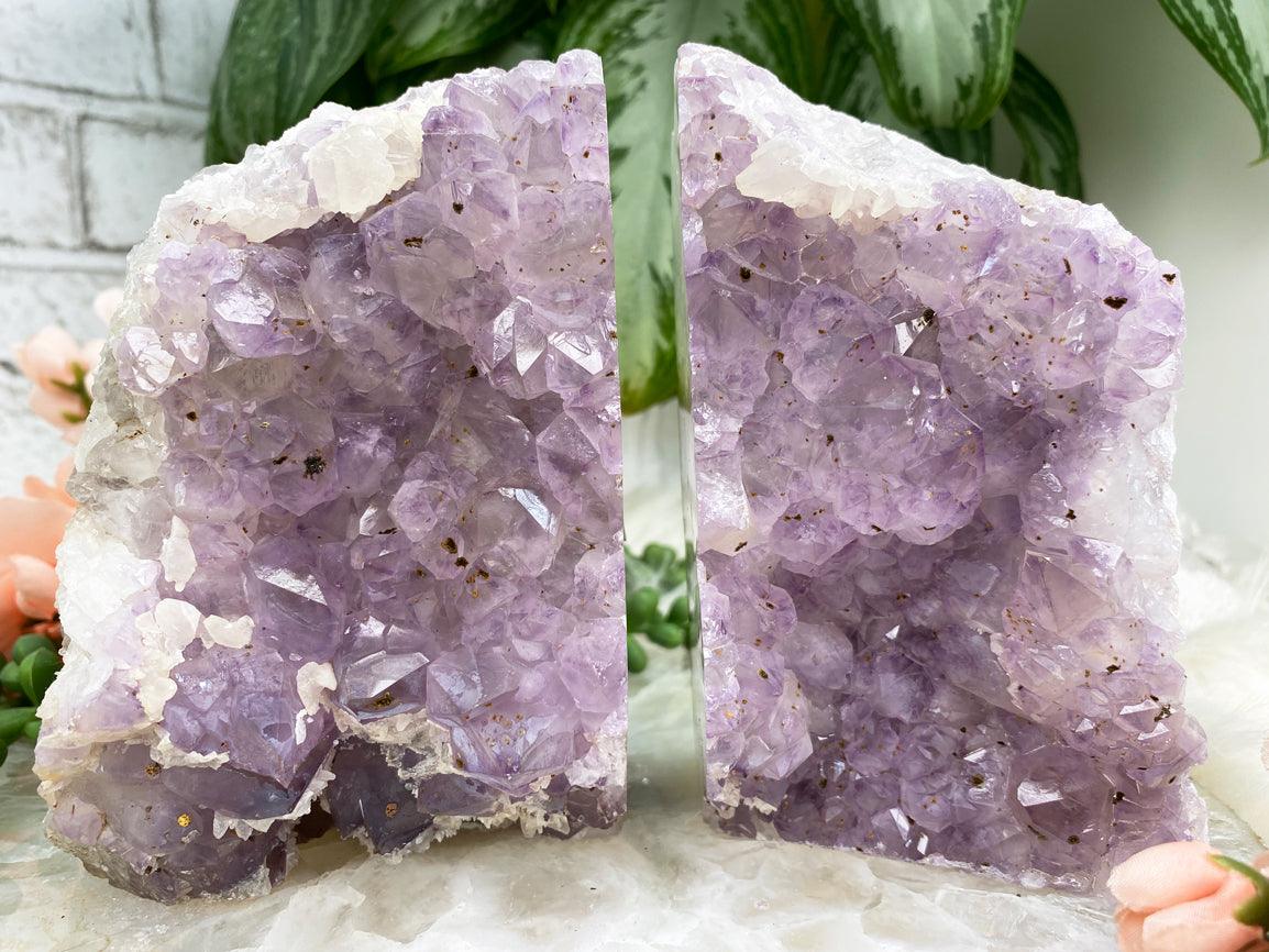 Medium top Amethyst Book End Geode