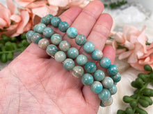 Load image into Gallery: Contempo Crystals - light-blue-tan-amazonite-bracelet - Image 3