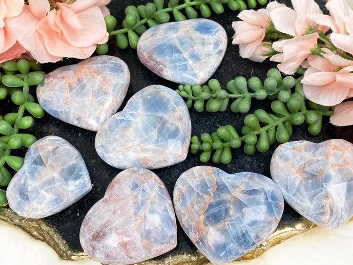 Contempo Crystals - Blue Calcite Hearts - Image 1
