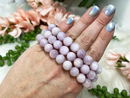 Natural purple kunzite bracelet