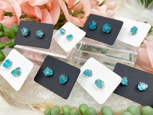 Load image into Gallery: Contempo Crystals - paraiba-apatite-earrings - Image 5