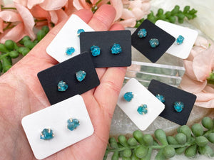 Contempo Crystals - paraiba-blue-apatite-earrings - Image 3
