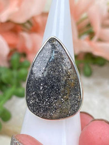 Contempo Crystals - pear-black-sunstone-ring - Image 9