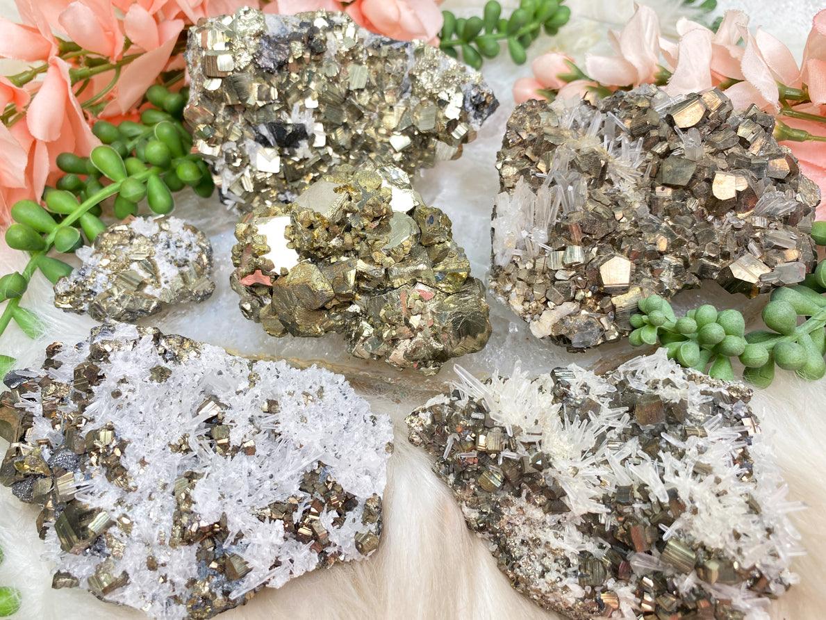 peruvian-pyrite-quartz-clusters-for-sale