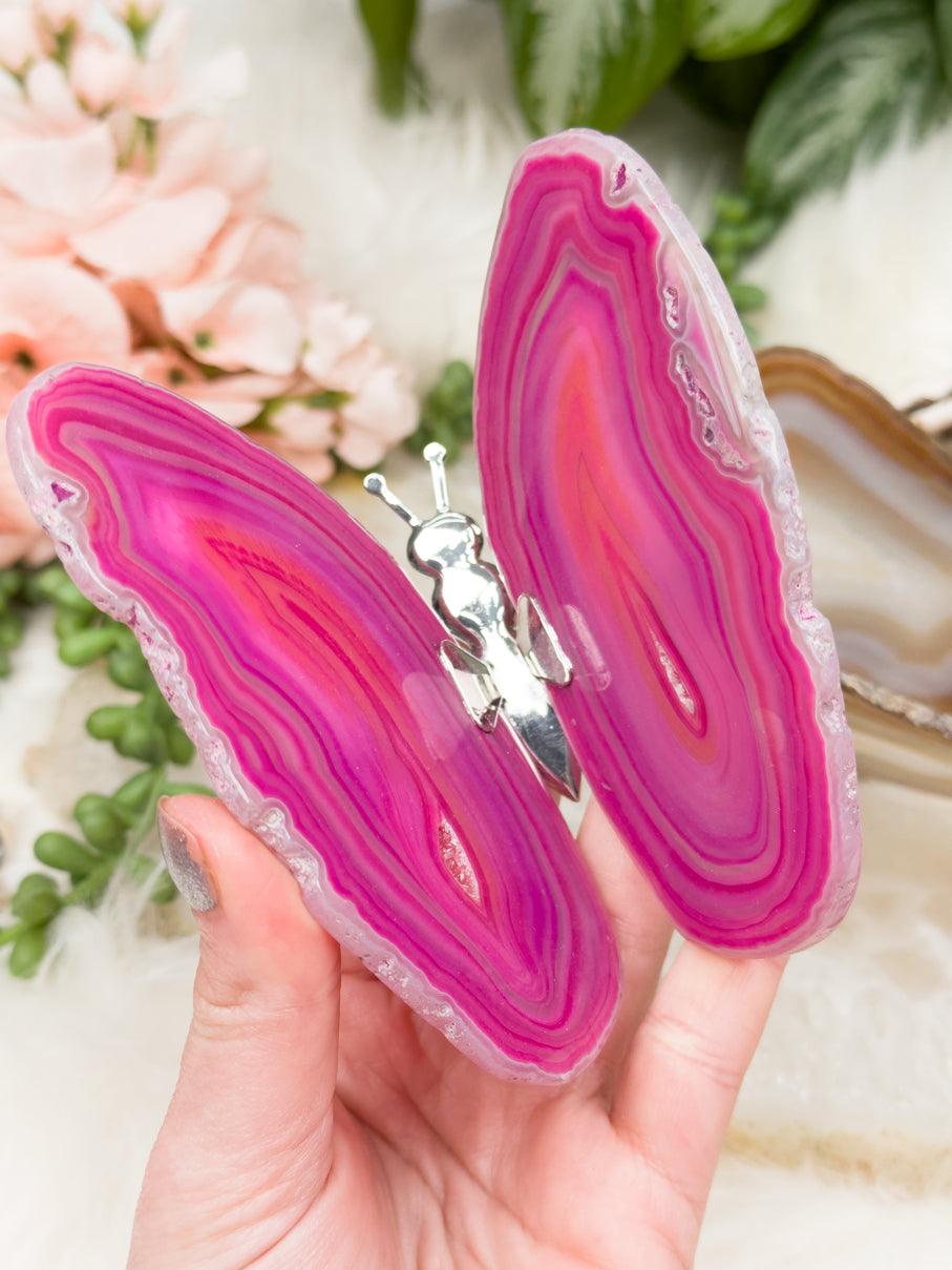 pink-agate-slice-butterfly