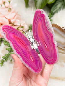 Contempo Crystals - pink-agate-slice-butterfly - Image 16