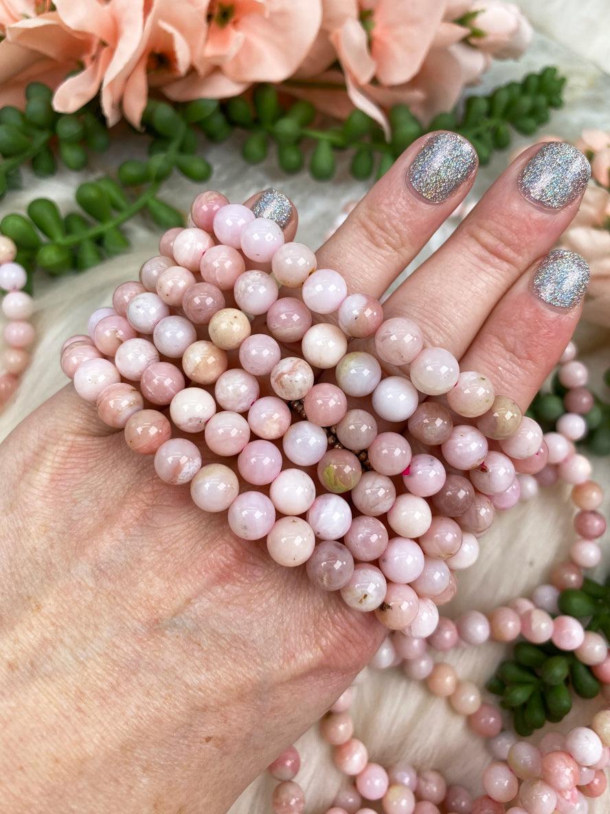    pink-opal-beaded-bracelets