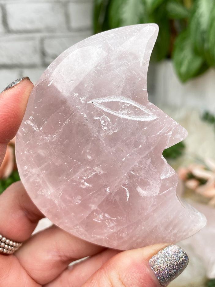 Rose Quartz Crystal Bowl Piece