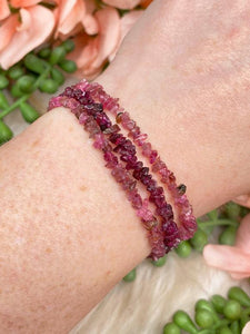 Contempo Crystals - pink-tourmaline-chip-bracelet - Image 5