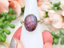 Load image into Gallery: Contempo Crystals - pink-tourmaline-lepidolite-ring - Image 1