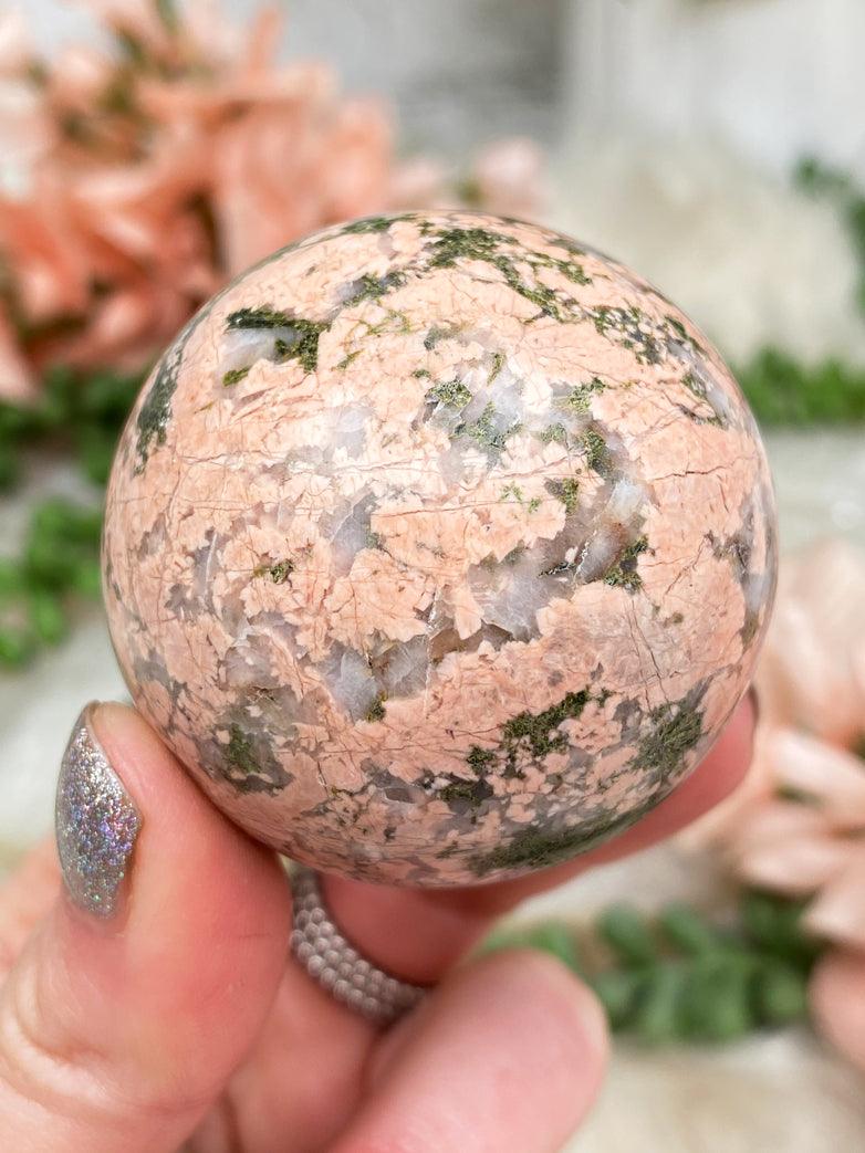 pink-unakite-jasper-sphere