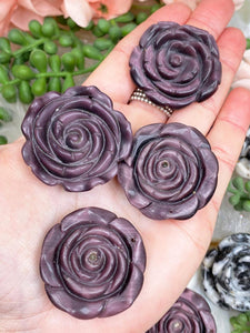 Contempo Crystals - purple-cat-eye-rose-pendants - Image 4
