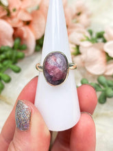 Load image into Gallery: Contempo Crystals - purple-lepidolite-pink-tourmaline-ring - Image 4