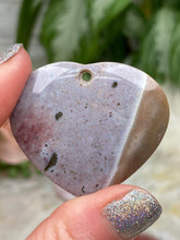 Load image into Gallery: Contempo Crystals - purple-ocean-jasper-heart-pendant - Image 70
