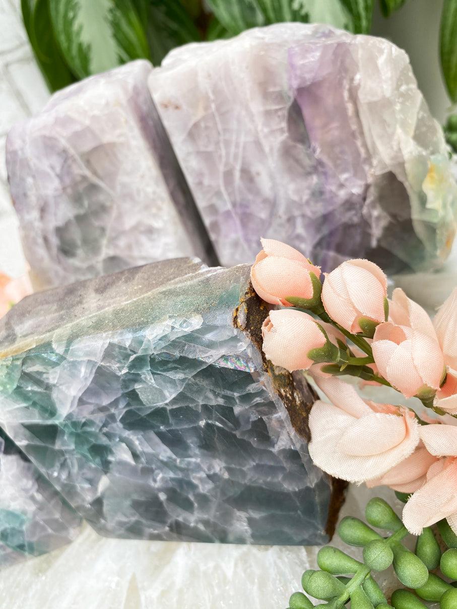 rainbow-fluorite-bookends