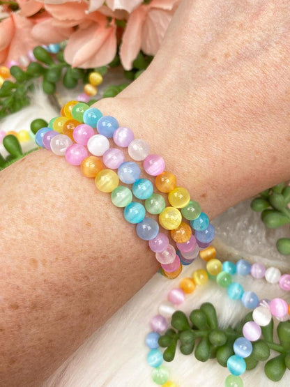 rainbow-selenite-stretch-bracelets