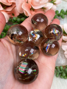 Contempo Crystals - rainbows-in-small-smoky-quartz-spheres - Image 6