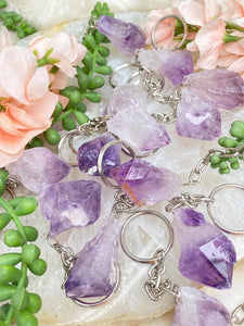 Contempo Crystals -    raw-amethyst-keychains - Image 2