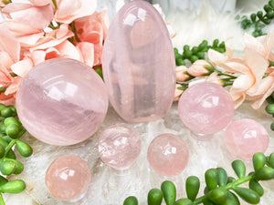 Contempo Crystals - rose-quartz-spheres-and-freeform - Image 1