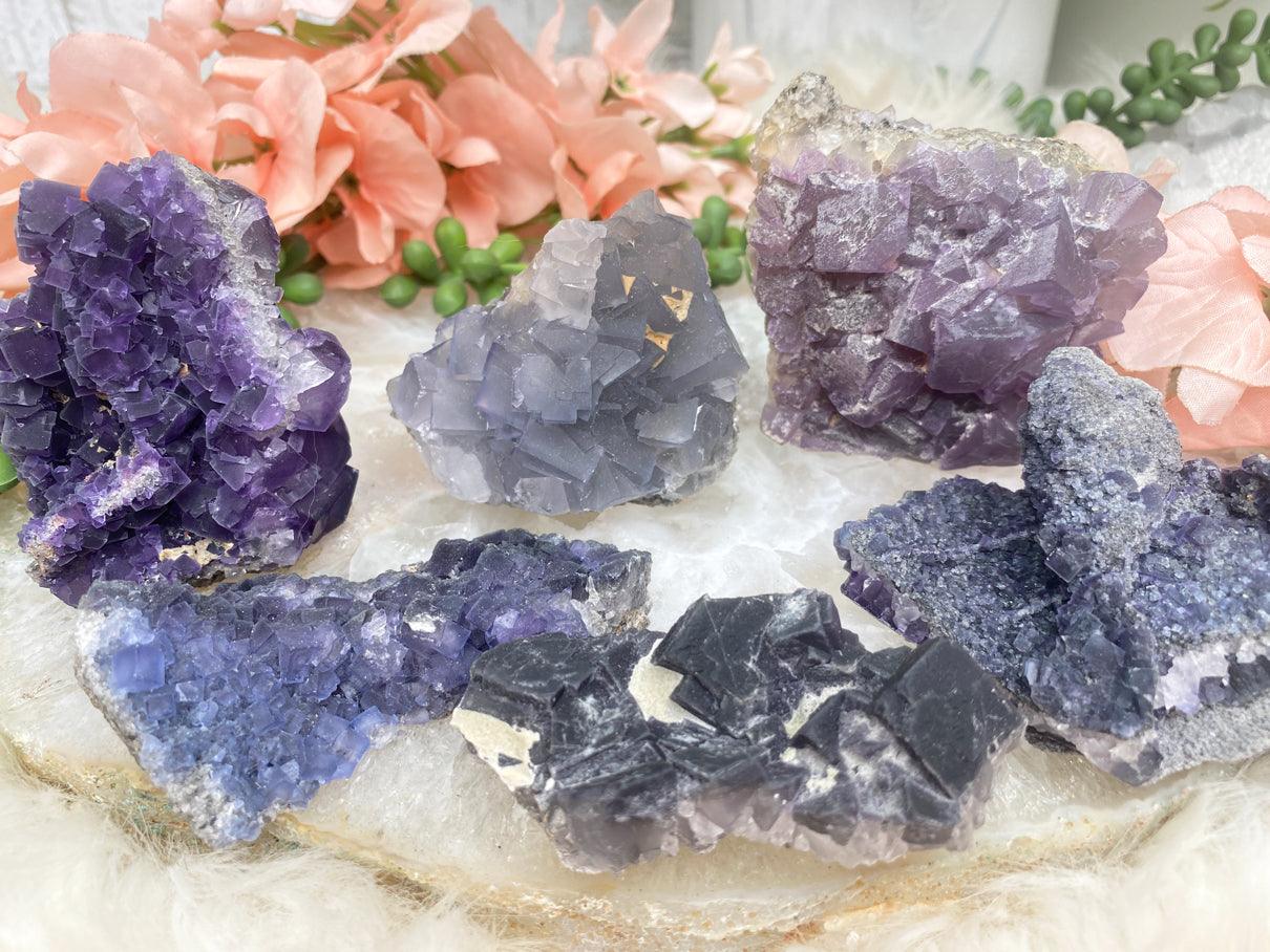 shades-of-purple-fluorite-clusters