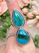 Load image into Gallery: Contempo Crystals - silver-chrysocolla-malachite-rings - Image 4